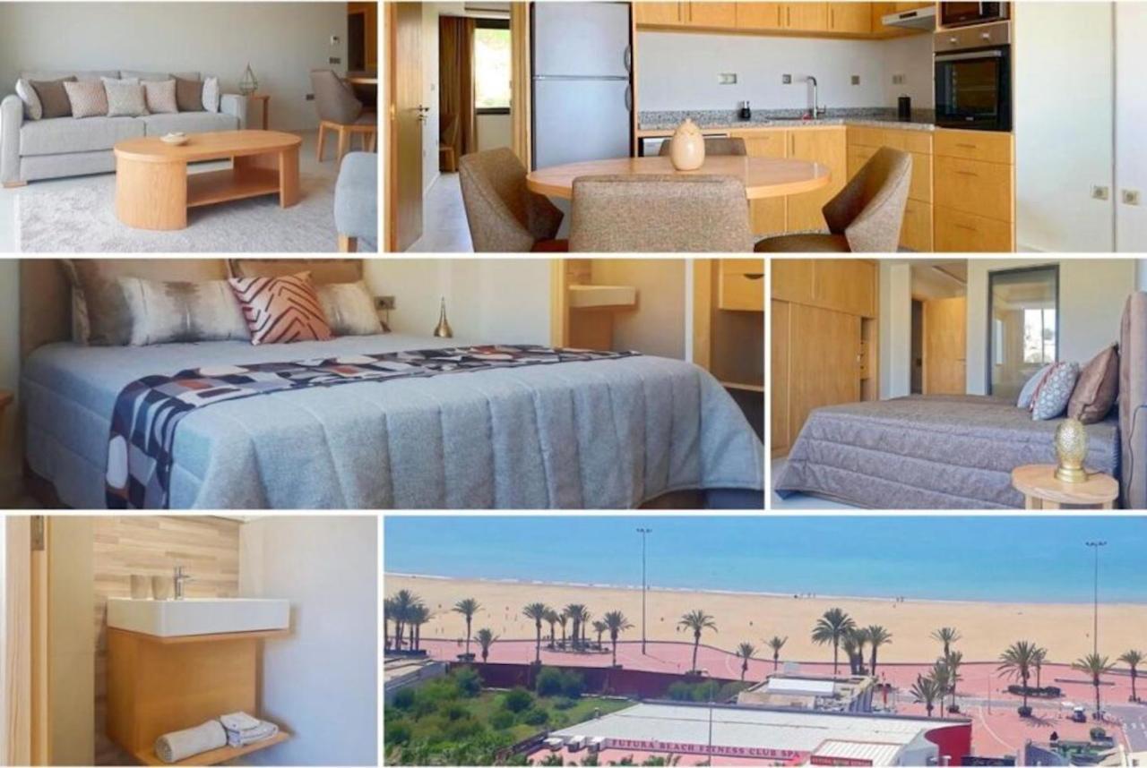 Luxury Apartment 105Sqm Terrace Seafront Wifi Unlimited Agadir Buitenkant foto